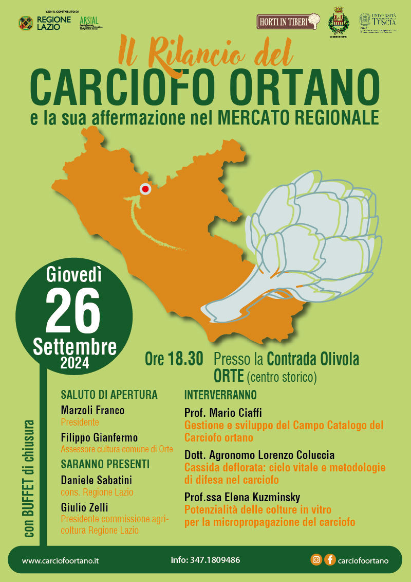 locandina carciofo ortano rilancio